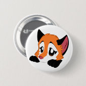 Badge Rond 5 Cm Bouton mignon de Fox (Devant & derrière)