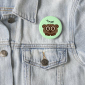 Badge Rond 5 Cm Bouton mignon de Haggis (En situation)