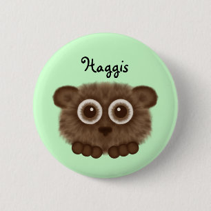 Badge Rond 5 Cm Bouton mignon de Haggis