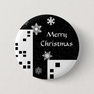 Badge Rond 5 Cm Bouton mignon de Joyeux Noël