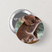 Badge Rond 5 Cm Bouton mignon de koala (Devant & derrière)