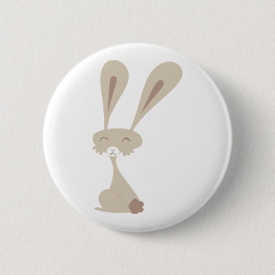 Badge Rond 5 Cm Bouton mignon de lapin