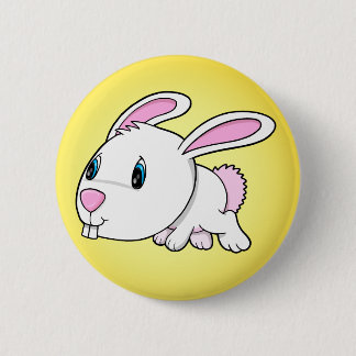 Badge Rond 5 Cm Bouton mignon de lapin de Pâques