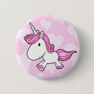 Badge Rond 5 Cm Bouton mignon de licorne de bébé