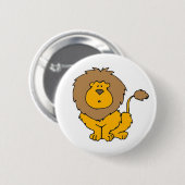 Badge Rond 5 Cm Bouton mignon de lion (Devant & derrière)