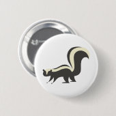 Badge Rond 5 Cm Bouton mignon de mouffette (Devant & derrière)