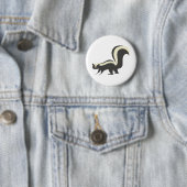 Badge Rond 5 Cm Bouton mignon de mouffette (En situation)