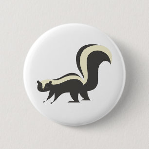 Badge Rond 5 Cm Bouton mignon de mouffette