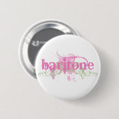 Badge Rond 5 Cm Bouton mignon de musique de baryton (Devant & derrière)