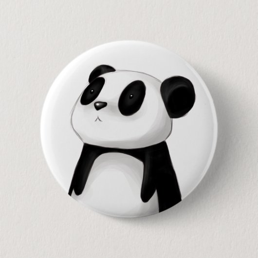 Badge Rond 5 Cm Bouton mignon de panda (Devant)