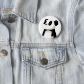 Badge Rond 5 Cm Bouton mignon de panda (En situation)
