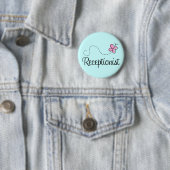 Badge Rond 5 Cm Bouton mignon de réceptionniste (En situation)