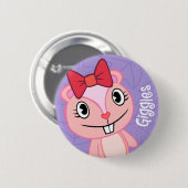 Badge Rond 5 Cm Bouton mignon de rires bébêtes (Devant & derrière)