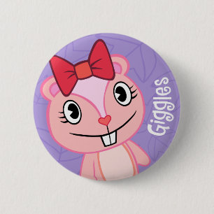 Badge Rond 5 Cm Bouton mignon de rires bébêtes