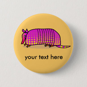 Badge Rond 5 Cm Bouton mignon de tatou