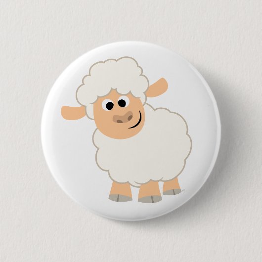 Badge Rond 5 Cm Bouton mignon en duvet de dessin (Devant)