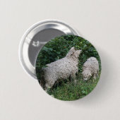 Badge Rond 5 Cm Bouton mignon Manger Feuille (Devant & derrière)