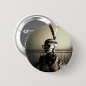 Badge Rond 5 Cm Bouton miniature de tigres (Devant & derrière)