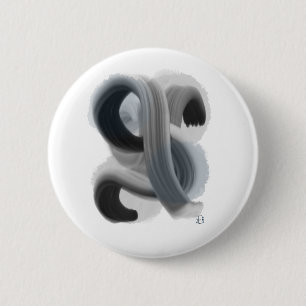 Badge Rond 5 Cm Bouton minimaliste Abstrait