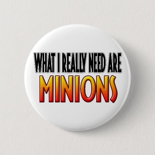 Badge Rond 5 Cm Bouton Minions (Devant)