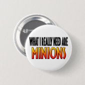 Badge Rond 5 Cm Bouton Minions (Devant & derrière)