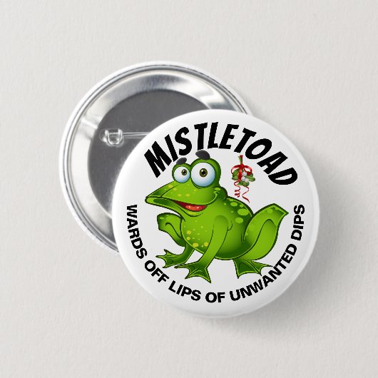Badge Rond 5 Cm Bouton MISTLETOAD (Devant & derrière)