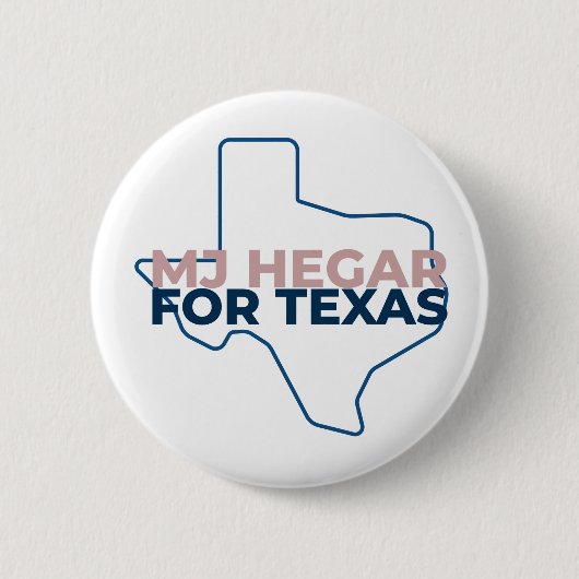 Badge Rond 5 Cm Bouton MJ Hegar Pour Texas (Devant)