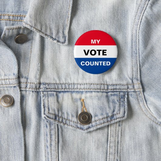 Badge Rond 5 Cm Bouton Mon compte de vote (En situation)