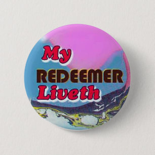 Badge Rond 5 Cm bouton-mon liveth de rédempteur