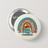 Badge Rond 5 Cm Bouton Monde de l'épingle des enseignants (Devant & derrière)