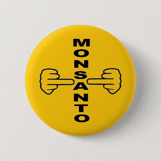 Badge Rond 5 Cm Bouton Monsanto Retourner (Devant)
