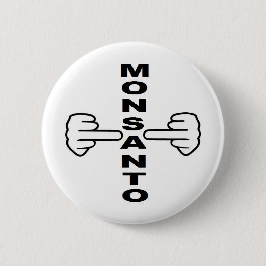 Badge Rond 5 Cm Bouton Monsanto Retourner (Devant)