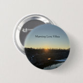 Badge Rond 5 Cm Bouton "Morning Love Vibes" (Devant & derrière)