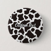 Badge Rond 5 Cm Bouton Motif de vache (Devant)