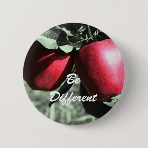 Badge Rond 5 Cm Bouton Motivationnel Différent Pour Les Pommes Rou