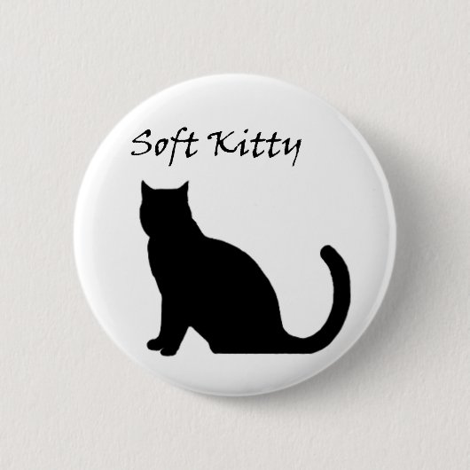 Badge Rond 5 Cm Bouton mou de Kitty (Devant)