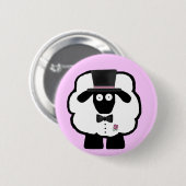 Badge Rond 5 Cm Bouton Mouton de la chambre (Devant & derrière)