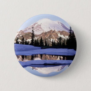 Badge Rond 5 Cm Bouton Mt Rainer