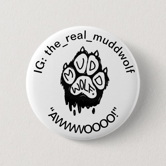 BADGE ROND 5 CM BOUTON MUDDWOLF (Devant)