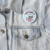 Badge Rond 5 Cm Bouton multiple de requin d'alerte d'allergie (En situation)