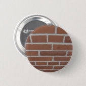 Badge Rond 5 Cm Bouton Mur de briques (Devant & derrière)