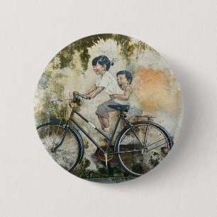 Badge Rond 5 Cm Bouton murale de vélo