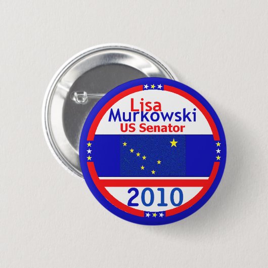 Badge Rond 5 Cm Bouton MURKOWSKI 2010 (Devant & derrière)