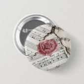 Badge Rond 5 Cm bouton musique (Devant & derrière)