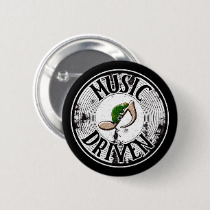 Badge Rond 5 Cm Bouton Musique