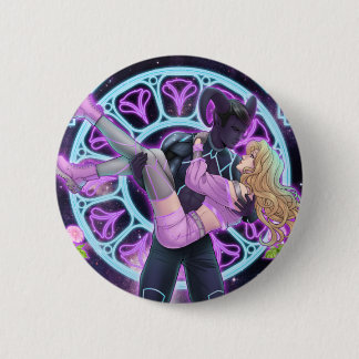 Badge Rond 5 Cm Bouton Mylomon et Daisy