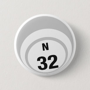 Badge Rond 5 Cm Bouton N32 Bingo Ball