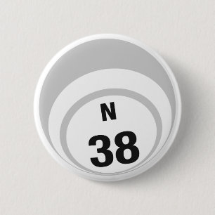 Badge Rond 5 Cm Bouton N38 Bingo Ball