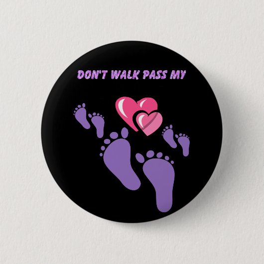 Badge Rond 5 Cm Bouton Ne pas (Devant)