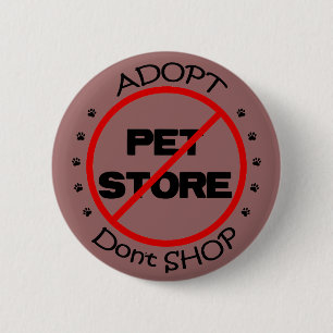 Badge Rond 5 Cm Bouton Ne pas acheter